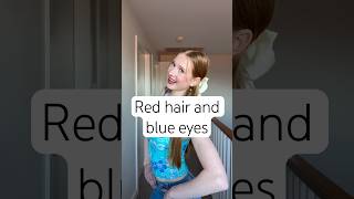 0.17% with red hair &amp; blue eyes !!