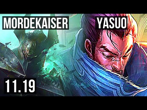 MORDEKAISER vs YASUO (TOP) (DEFEAT) | 2.3M mastery, 7 solo kills, Dominating | BR Diamond | v11.19