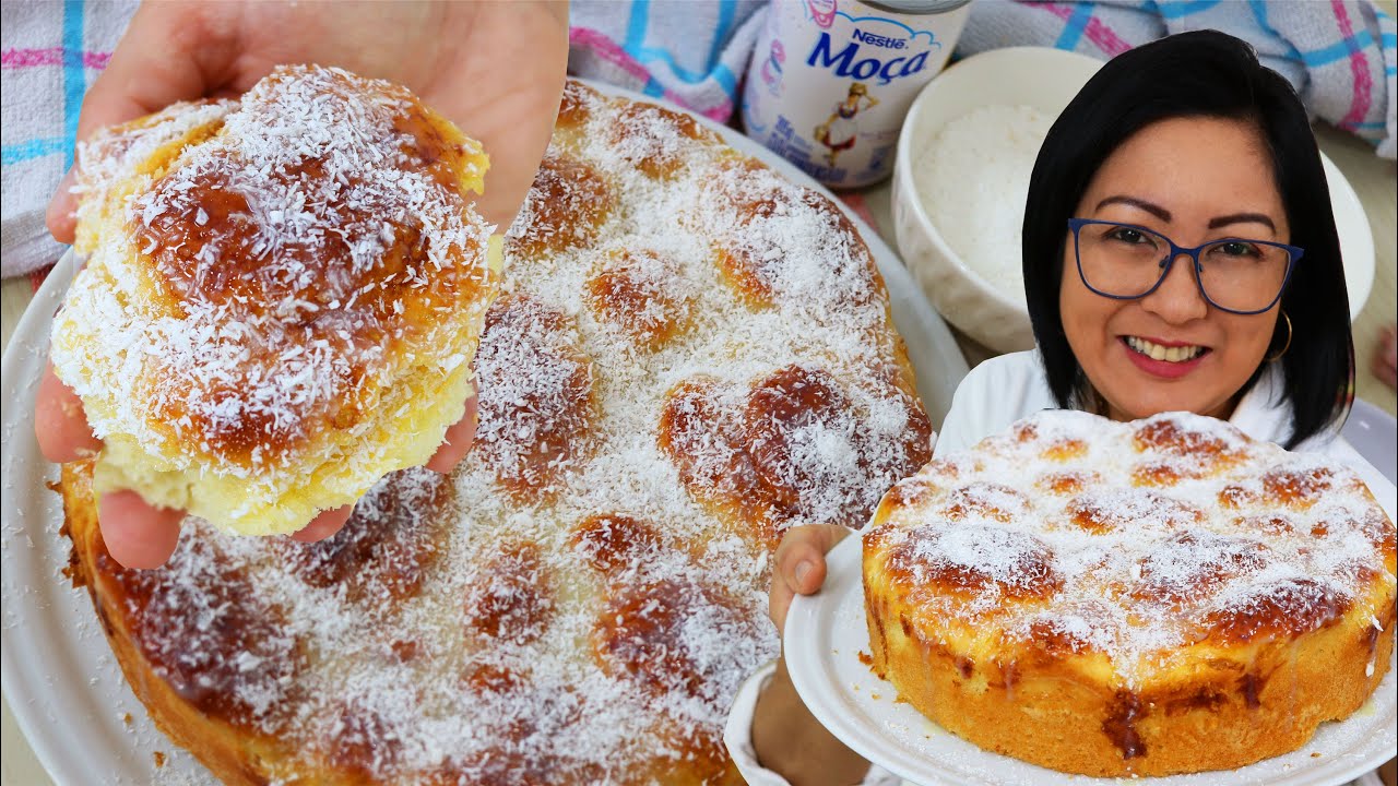 PÃO DOCE DE COLHER - MUITO FÁCIL - NÃO PRECISA SOVAR CRESCE BASTANTE E FICA SUPER MACIO - PÃO FÁCIL