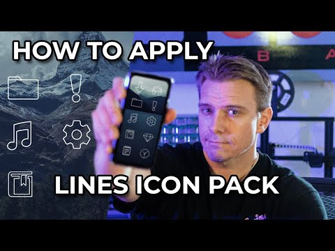 Lines Dark Pro - Icon Pack Video