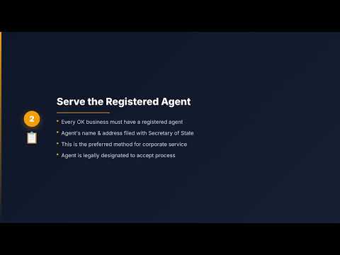 How to Serve a Business or Corporation in Oklahoma | Corporate Process Serving Guide