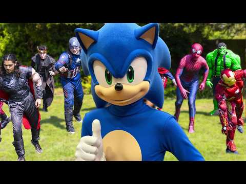 Sonic VS Avengers - Squid Game!
