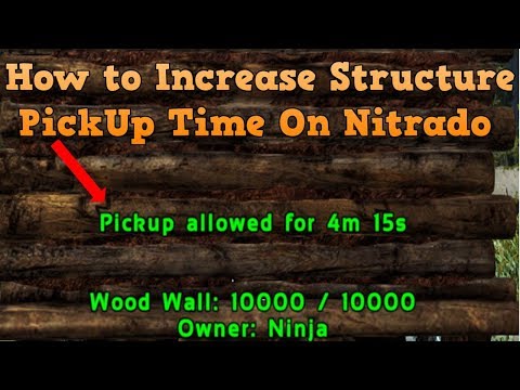How to Increase Structure Pickup Time on your Nitrado Ark Survival Evolved server