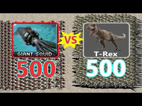 T-Rex vs Squids - Red Alert 2