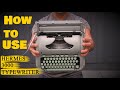 Step By Step Tutorial How To Use Your Hermes 3000 Typewriter Full Detailed Clear Instructions