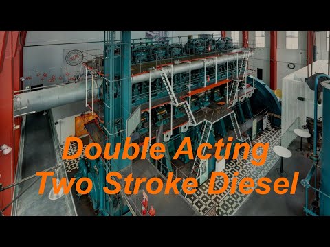 Double Acting Two Stroke Diesel Engine at MAN Diesel House Copenhagen