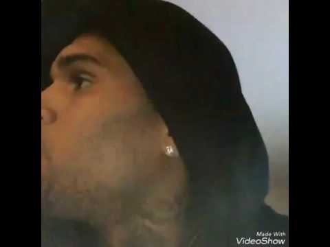 Chris Brown being surrounded by SWAT