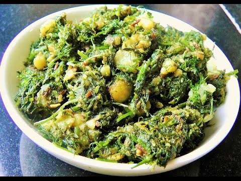 शेपूची भाजी  | Shepuchi Bhaji with Aloo by madhurasrecipe | Cooking | Suva ki Sabzi Video