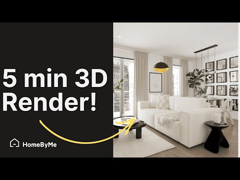 How to Create Stunning Realistic 3D Interior Renders with Home Design Software HomeByMe