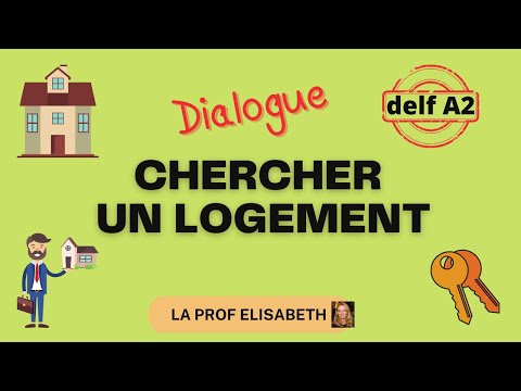2 Dialogues chez un agent immobilier. Chercher un logement. Delf A2. 😍 English subtitles available
