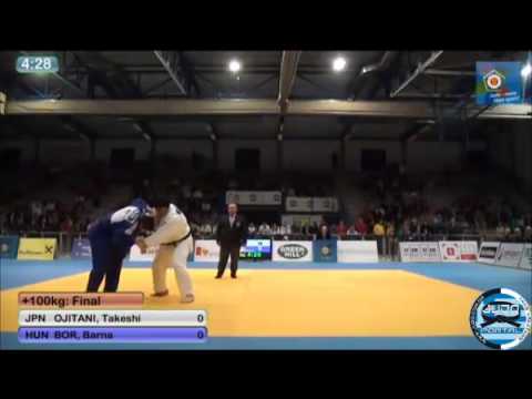 European Judo Open Men Oberwart 2014 Final o100kg OJITANI Takeshi (JPN) - BOR Barna (HUN)