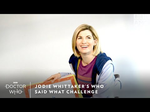 Jodie Whittaker's Who Said What Challenge | Doctor Who | Sundays at 8pm | BBC America