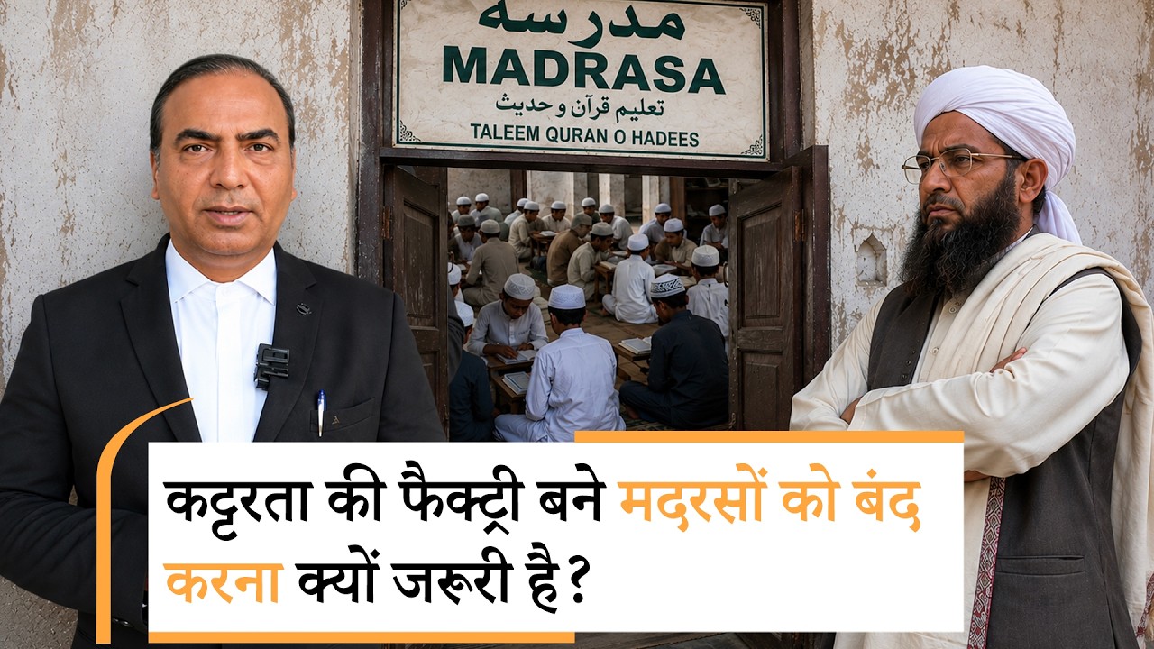 Jan Gan Man: मुस्लिमों के मन में जहर घोल रही Madrasa Education, सरकार की जांच में हुए बड़े खुलासे! Jan Gan Man: मुस्लिमों के मन में जहर घोल रही Madrasa Education, सरकार की जांच में हुए बड़े खुलासे!