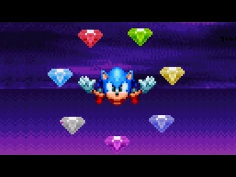 Sonic Mania - All Chaos Emeralds Special Stages (Unlock Super Sonic)