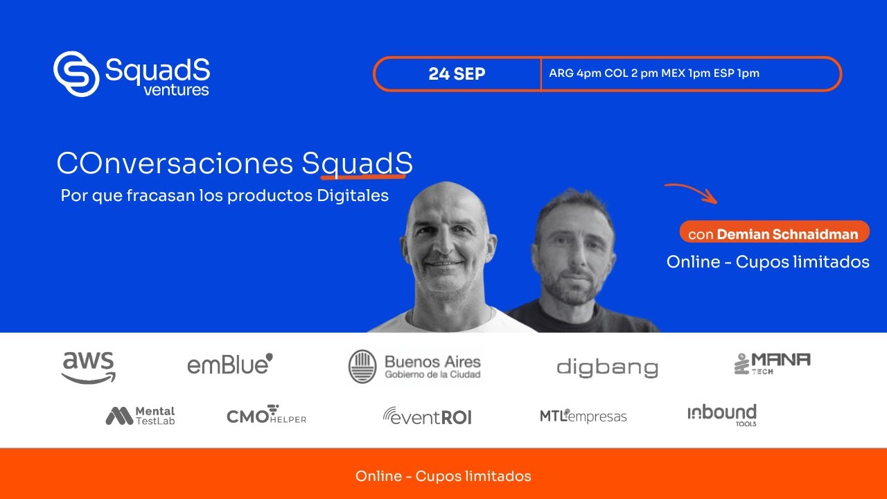 Workshop: Por qué fracasan los productos digitales con Demian Schnaidman