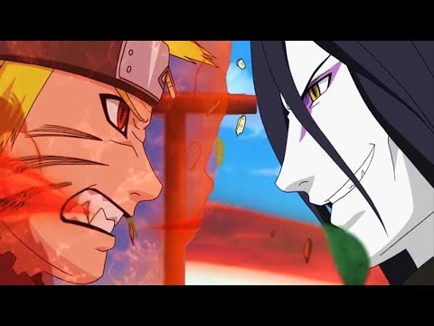 NARUTO VS OROCHIMARU   Dublado   Naruto usar poder da kyuubi e Orochimaru fala do sasuke !