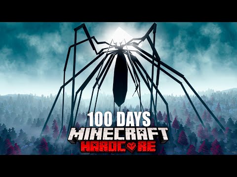 Surviving 100 Days With Arachnophobia In Hardcore Minecraft.. Here's What Happened