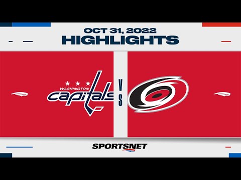 NHL Highlights | Capitals vs. Hurricanes - October 31, 2022