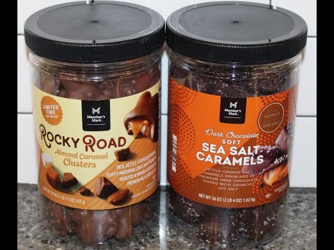 Member’s Mark (Sam’s Club) Rocky Road Almond Caramel Clusters & Dark Chocolate Sea Salt Caramels