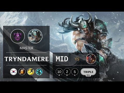 Tryndamere Mid vs Twisted Fate - KR Master Patch 9.22