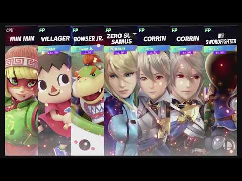 Super Smash Bros Ultimate Amiibo Fights  – Min Min & Co #174 Free for all at Frigate Orpheon