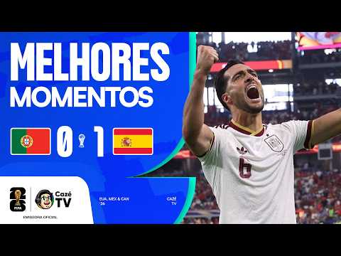 Gols e melhores lances de Portugal x Espanha