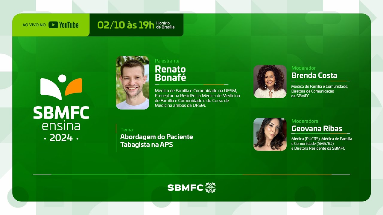 SBMFCensina 2024 - Abordagem do Paciente Tabagista na APS