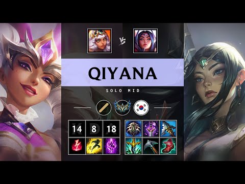 Qiyana Mid vs Irelia: Triple Kill, Godlike - KR Challenger Patch 14.24