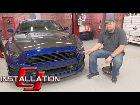 2015-2017 Mustang Roush Complete Front Fascia Kit Unpainted Installation