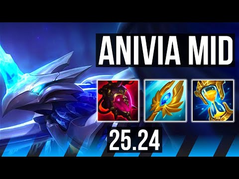 ANIVIA vs ORIANNA (MID) | Dark Harvest, 38K damage | NA Grandmaster | 25.24
