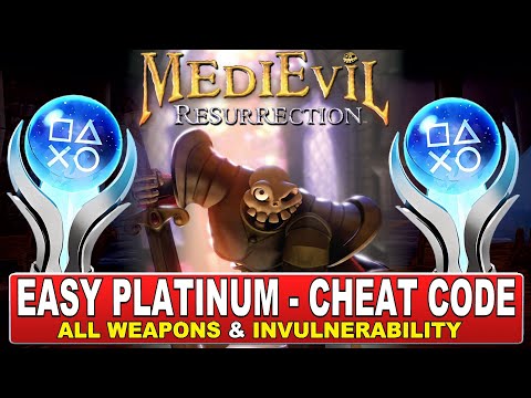 MediEvil Resurrection PS4, PS5 Easy Platinum With Cheats - Invulnerability and All Weapons (PATCHED)