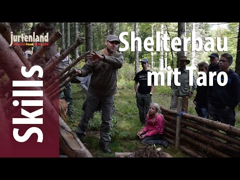 Naturshelter bauen mit Taro - Jurtenland