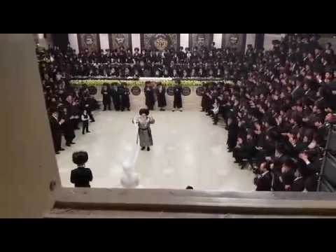 Spinka Rebbe Dancing Mitzvah Tantz At The Wedding Of His Youngest Daughter