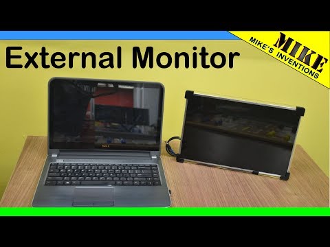 Making an external monitor from a laptop screen