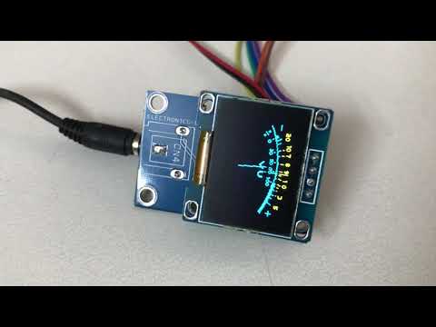 Analog Style Mono VU Meter On OLED Arduino Compatible