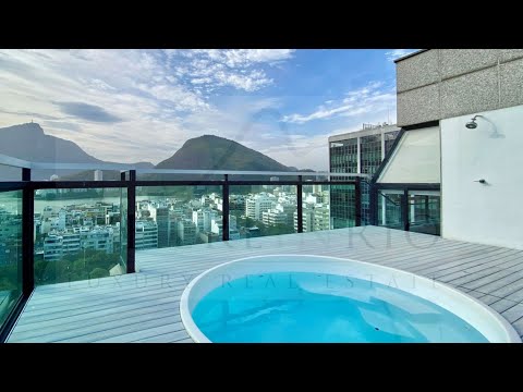 W03.937 - Cobertura com piscina e vista à Lagoa Rodrigo de Freitas em Ipanema