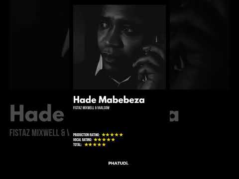 Fistaz Mixwell & Vaalsow - Hade Mabebeza