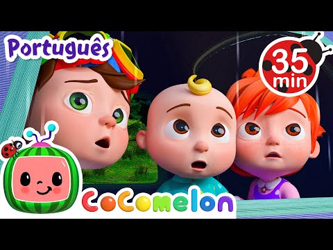 Capa de Chuva Chuva Vá Embora! | Melhores Canções de Cocomelon Brasil | Músicas Infantis em Português