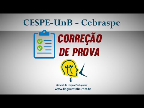 PROVA COMENTADA - CESPE-UnB - Cebraspe