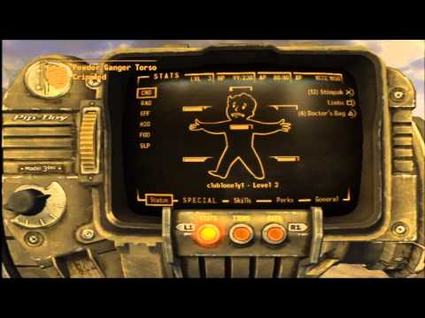 Let's Play Fallout New Vegas Very Hard Hardcore Mode pt 13: More Powder Gangers and Glitches