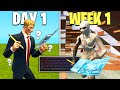1 Week Of Fortnite Keyboard And Mouse Progression