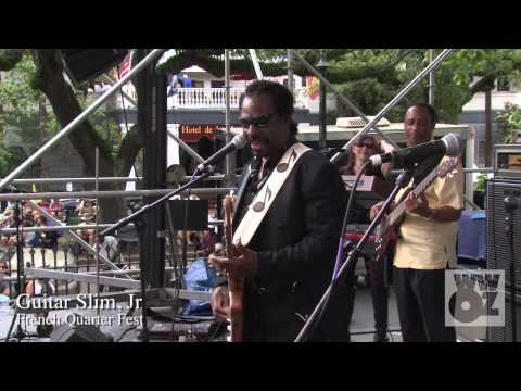 Guitar Slim, Jr. performs "How Blue Can You Get" at the French Quarter Festival 2015