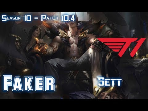 T1 Faker SETT vs RENEKTON Mid - Patch 10.4 KR Ranked