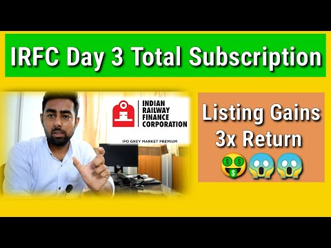 IRFC IPO Subscription Status Day 3 | Total Subscription