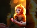 A red monkey on the hand  #cat #catlover #shorts #shortvideo #shortsfeed #animals