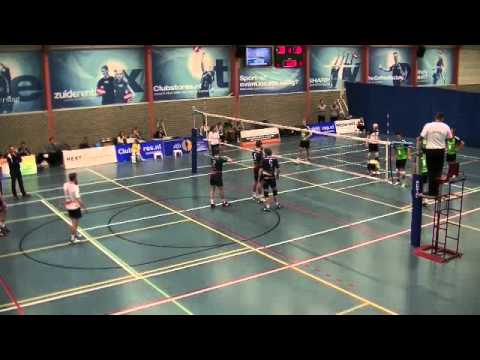 Next Volley Dordrecht - Pelster/Cito zittende set-up Justin van den Adel
