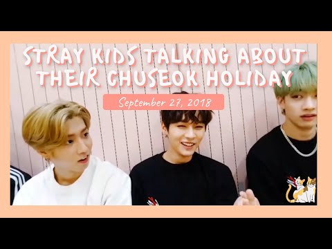 [Older Stray Kids Live] 180927 Stray Kids talking about their Chus
