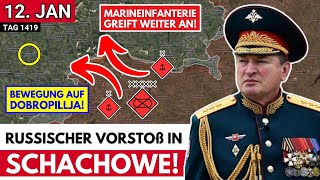 Marinetruppen stoßen um 2,5 km in Richtung Nowe Schachowe vor, Drohnen treffen Lager in Kyiw!