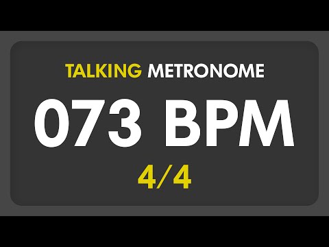 73 BPM - Talking Metronome (4/4)