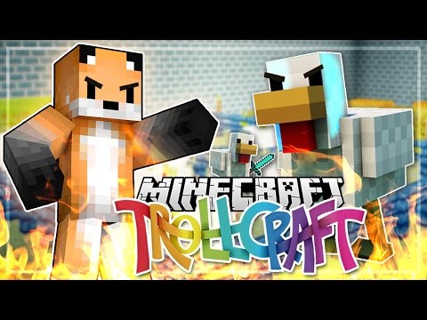 EGG PROVIDING CHICKEN WANTS WAR! - TrollCraft - EP 55